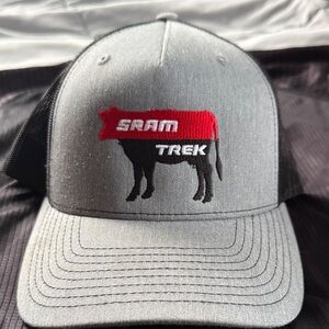 SRAM Trek Gray and Black Cap